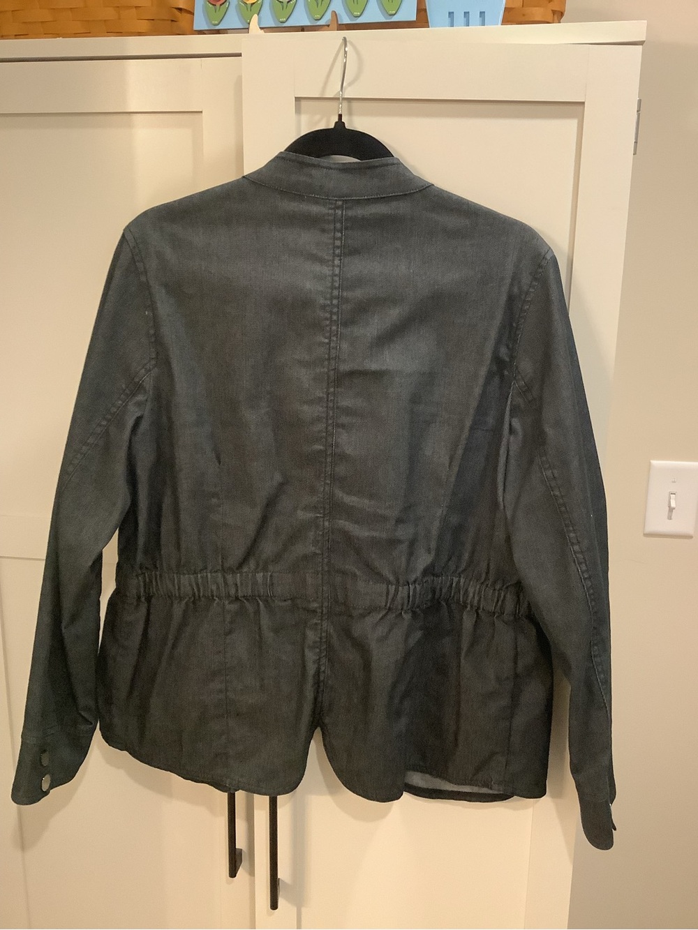 Willi Smith Gray Denim Utility Jacket - Picture 2 of 7